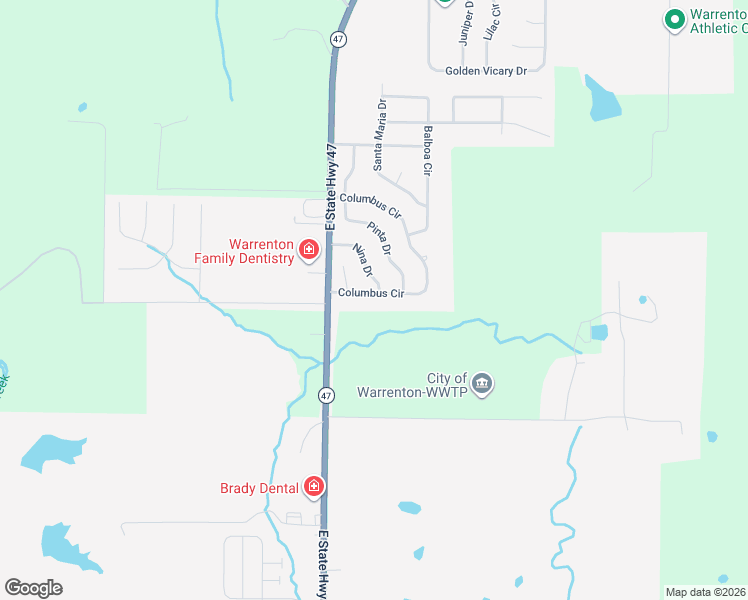 map of restaurants, bars, coffee shops, grocery stores, and more near 28815 Schneider Lane in Wright City