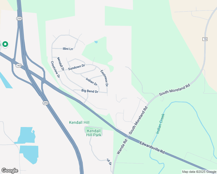 map of restaurants, bars, coffee shops, grocery stores, and more near 30 Eastmoor Drive in Wood River