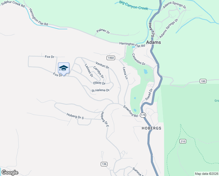 map of restaurants, bars, coffee shops, grocery stores, and more near 9781 Venturi Drive in Cobb