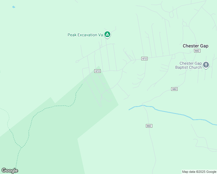 map of restaurants, bars, coffee shops, grocery stores, and more near 135 Ridge Drive in Chester Gap