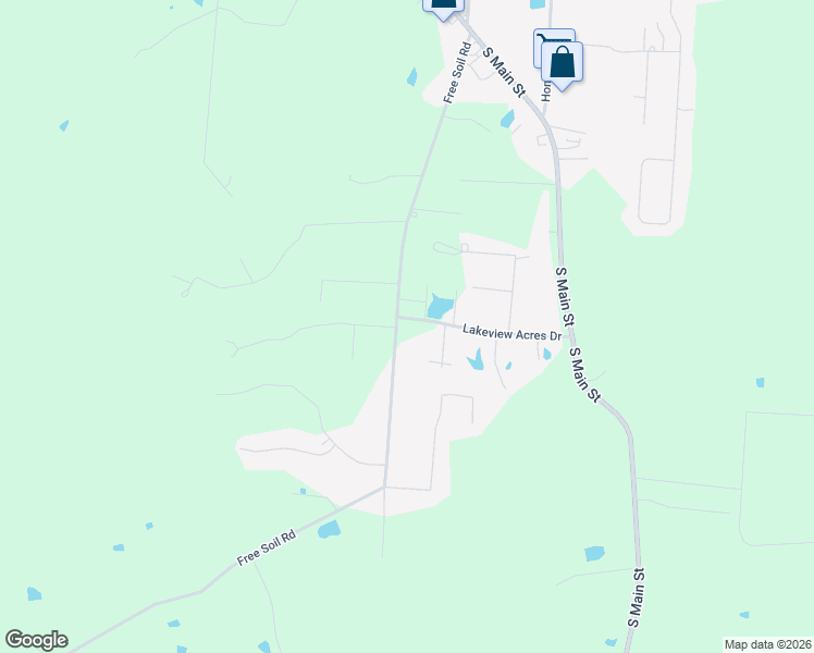 map of restaurants, bars, coffee shops, grocery stores, and more near 363 Free Soil Road in Georgetown