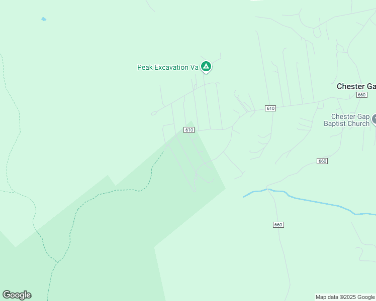 map of restaurants, bars, coffee shops, grocery stores, and more near 124 Seminole Road in Chester Gap