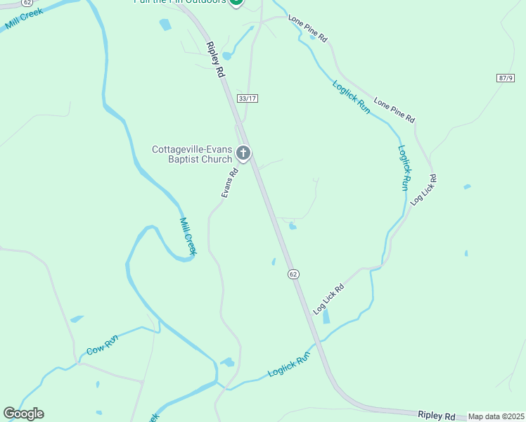 map of restaurants, bars, coffee shops, grocery stores, and more near 5623 Ripley Road in Cottageville