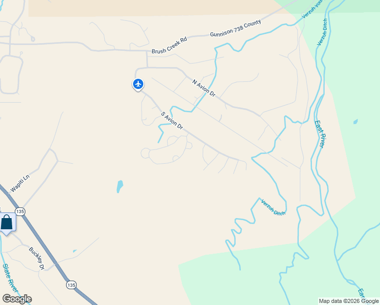 map of restaurants, bars, coffee shops, grocery stores, and more near White Stallion Cr in Crested Butte