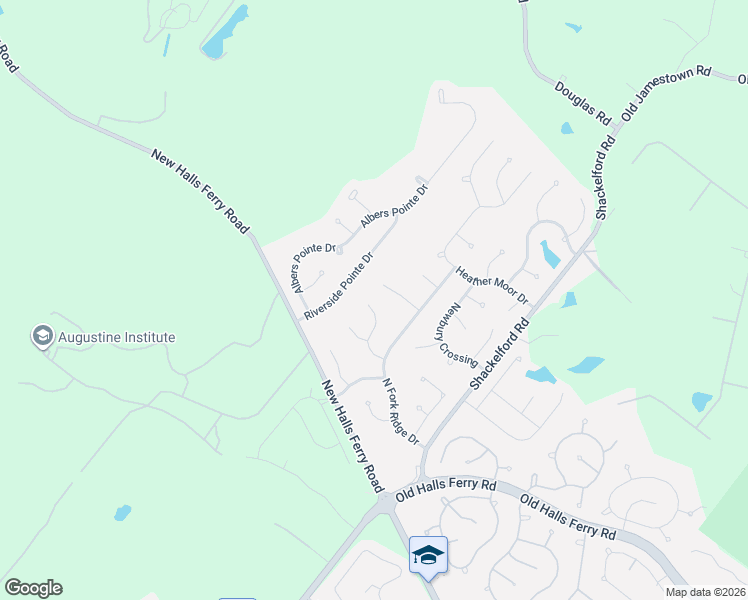 map of restaurants, bars, coffee shops, grocery stores, and more near 3833 Teton Creek Court in Florissant