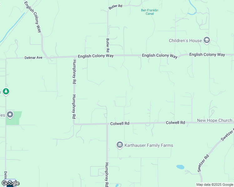 map of restaurants, bars, coffee shops, grocery stores, and more near 2300 Duarte Road in Penryn