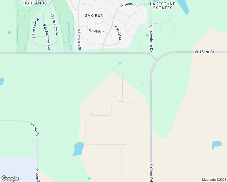 map of restaurants, bars, coffee shops, grocery stores, and more near 15250 Green Road in Olathe