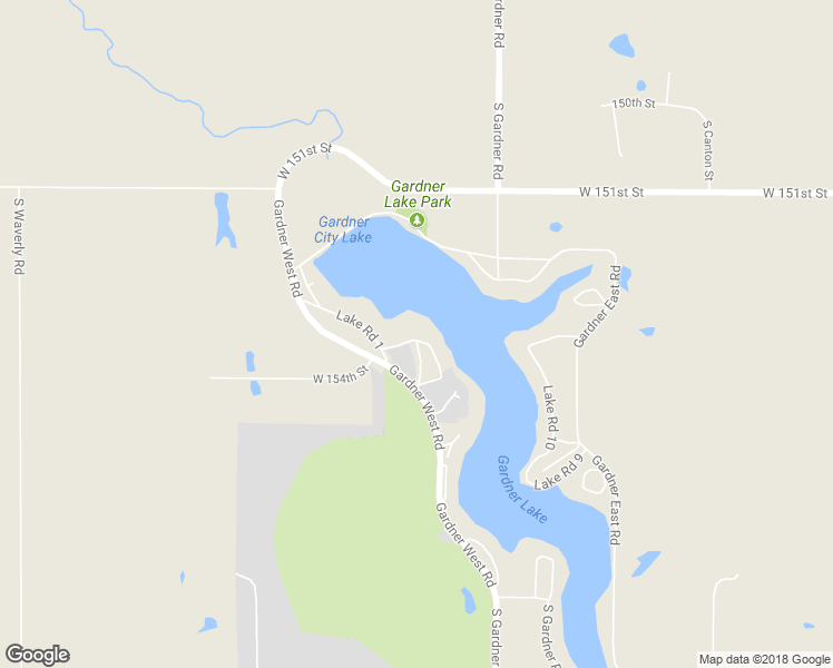 map of restaurants, bars, coffee shops, grocery stores, and more near 15347 Lake Road 2 in Gardner