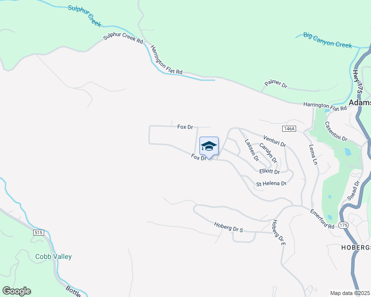 map of restaurants, bars, coffee shops, grocery stores, and more near 9234 Fox Drive in Cobb