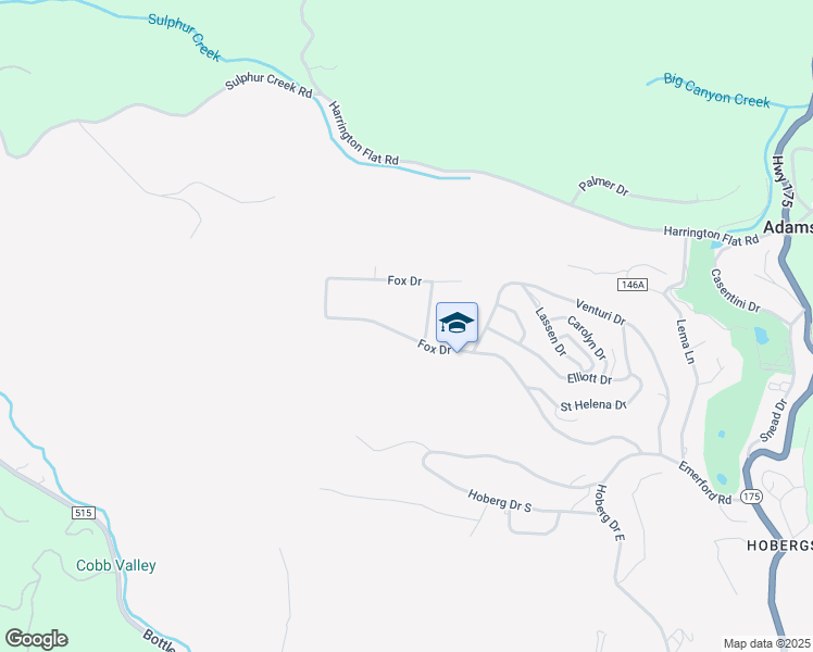 map of restaurants, bars, coffee shops, grocery stores, and more near 9234 Fox Drive in Cobb