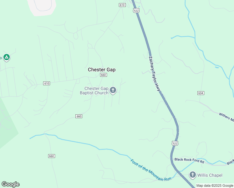 map of restaurants, bars, coffee shops, grocery stores, and more near 18 Skyverge Road in Chester Gap
