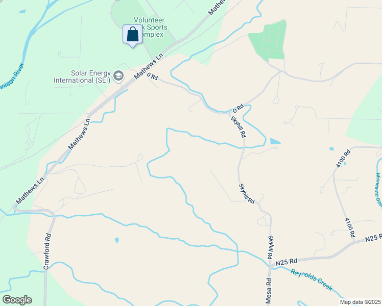 map of restaurants, bars, coffee shops, grocery stores, and more near 40200 Sunridge Court in Paonia