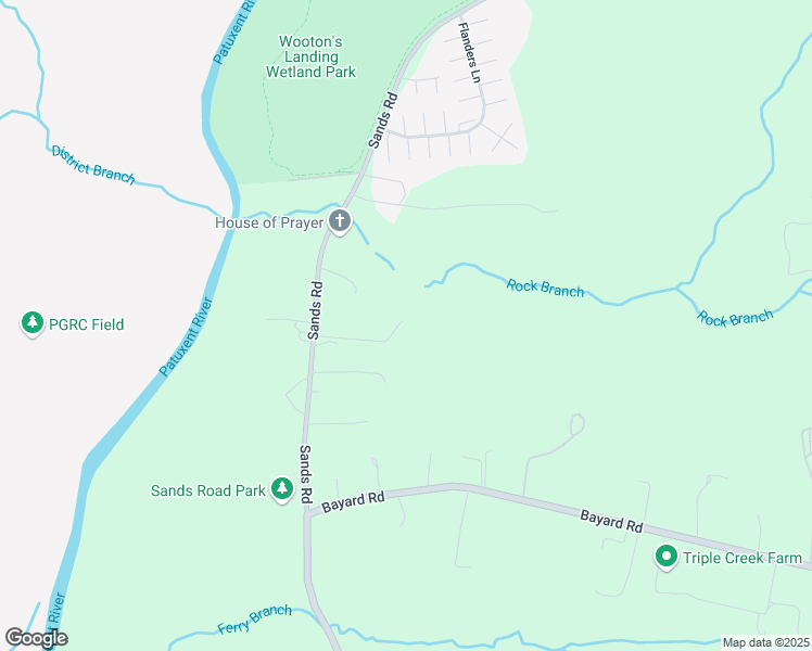 map of restaurants, bars, coffee shops, grocery stores, and more near 4695 Sands Road in Harwood