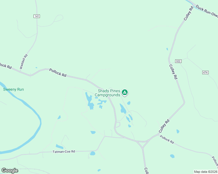 map of restaurants, bars, coffee shops, grocery stores, and more near 2417 Pollock Road in McDermott