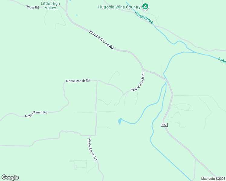 map of restaurants, bars, coffee shops, grocery stores, and more near 13988 Noble Ranch Road in Lower Lake