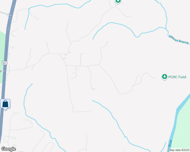 map of restaurants, bars, coffee shops, grocery stores, and more near 16831 Swanson Road in Upper Marlboro