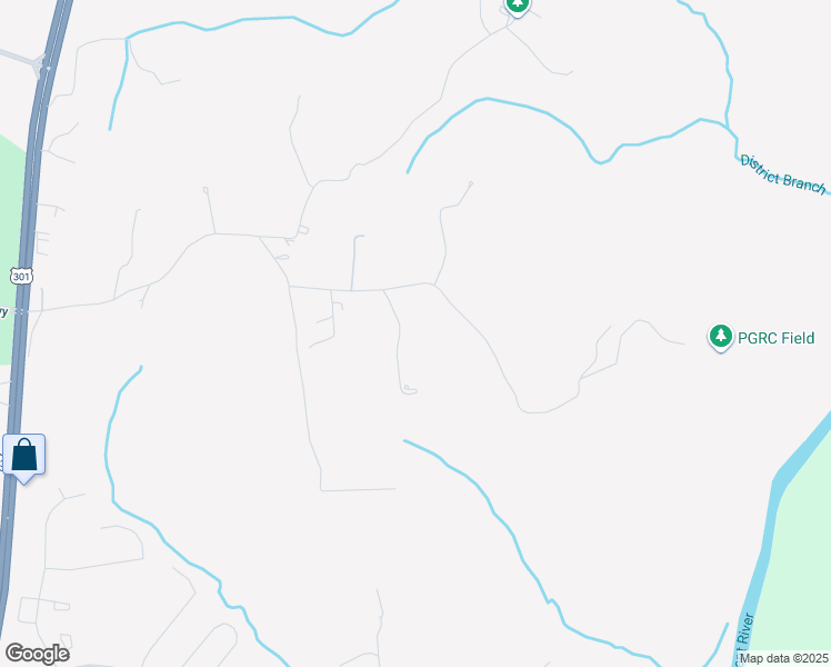 map of restaurants, bars, coffee shops, grocery stores, and more near 16831 Swanson Road in Upper Marlboro