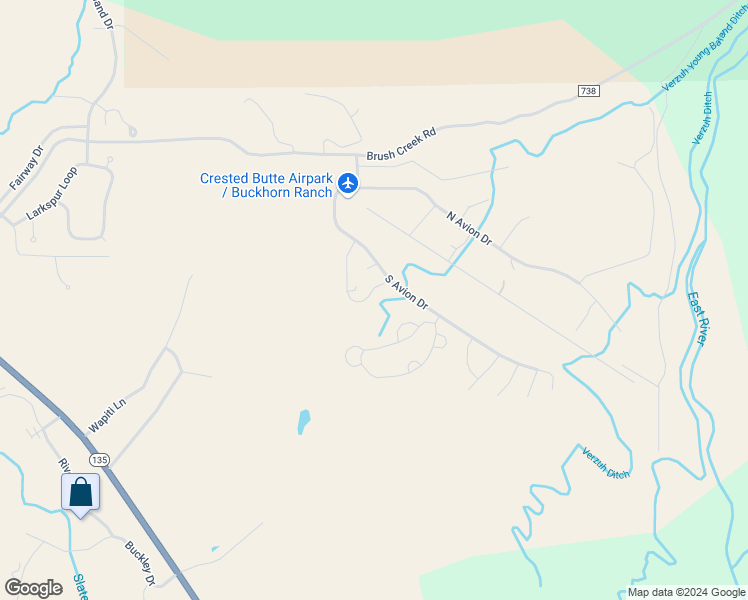 map of restaurants, bars, coffee shops, grocery stores, and more near 214 Elk Valley Road in Crested Butte