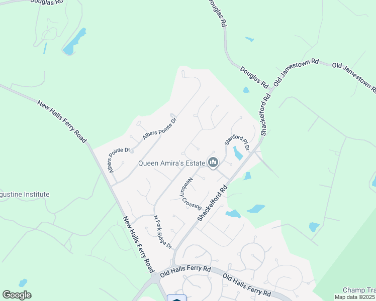 map of restaurants, bars, coffee shops, grocery stores, and more near 16800 Heather Moor Drive in Florissant