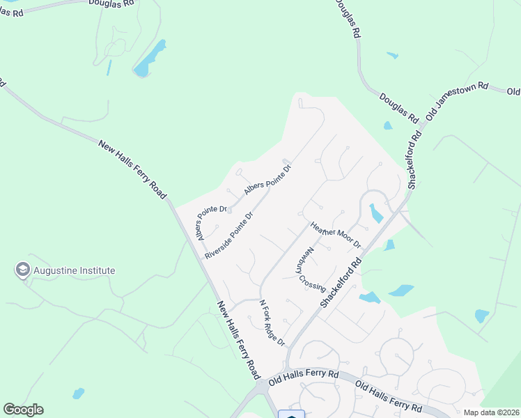 map of restaurants, bars, coffee shops, grocery stores, and more near 3850 Riverside Pointe Drive in Florissant