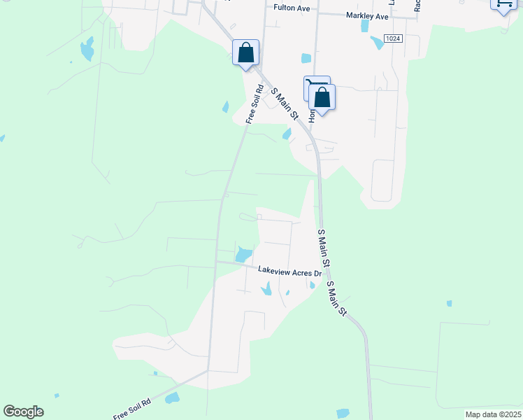 map of restaurants, bars, coffee shops, grocery stores, and more near 140 Del Acres Drive in Georgetown