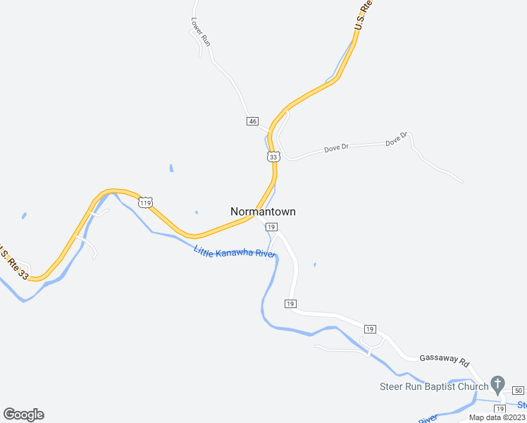 map of restaurants, bars, coffee shops, grocery stores, and more near in Normantown