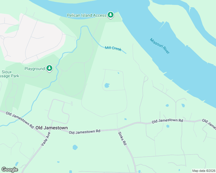 map of restaurants, bars, coffee shops, grocery stores, and more near 19 Jamestown Farm Drive in Florissant