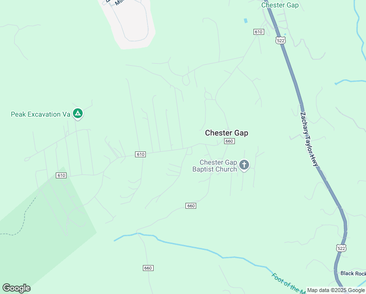 map of restaurants, bars, coffee shops, grocery stores, and more near 114 Blue Ridge Avenue in Chester Gap