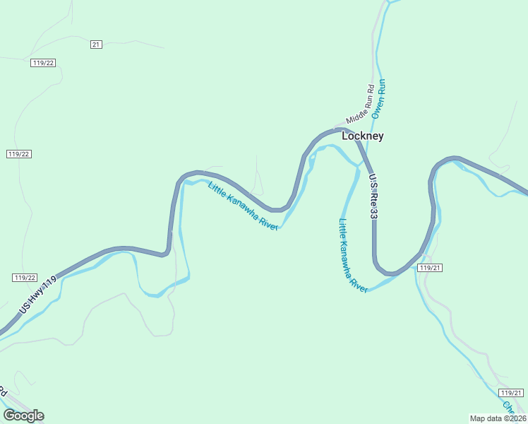 map of restaurants, bars, coffee shops, grocery stores, and more near U.S. 119 in Normantown