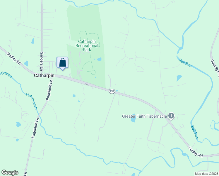 map of restaurants, bars, coffee shops, grocery stores, and more near 4819 Virginia 234 in Catharpin