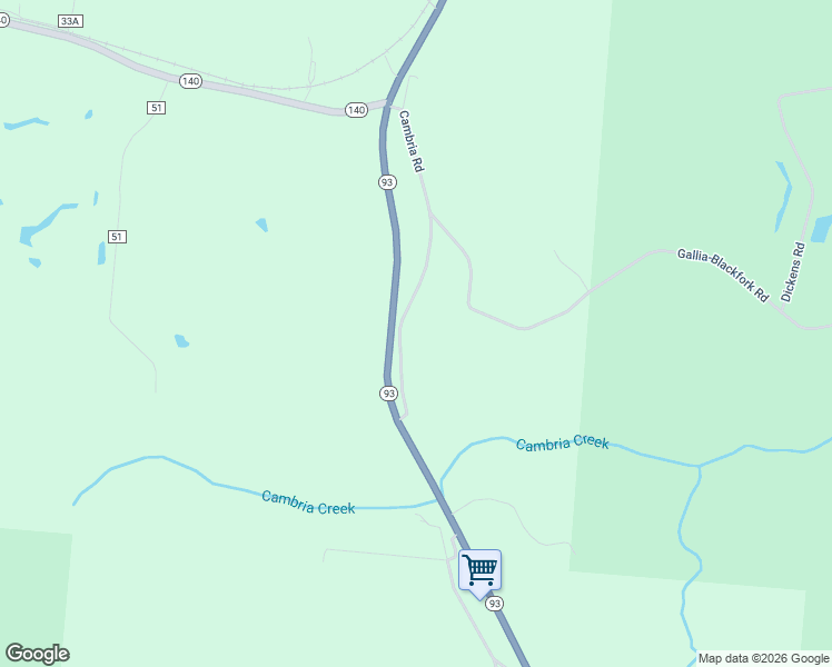 map of restaurants, bars, coffee shops, grocery stores, and more near 208 Cambria Road in Oak Hill