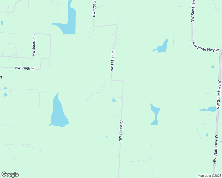 map of restaurants, bars, coffee shops, grocery stores, and more near 544 Northwest 1751st Road in Kingsville