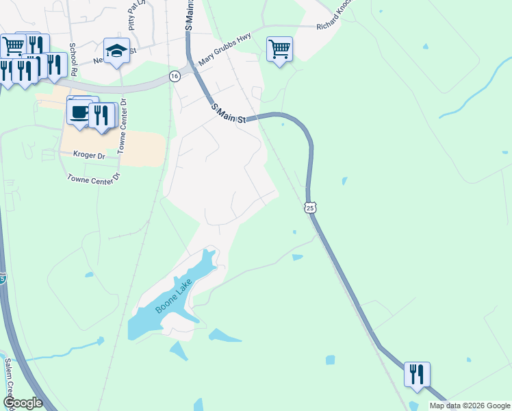 map of restaurants, bars, coffee shops, grocery stores, and more near 585 Panzeretta Drive in Walton