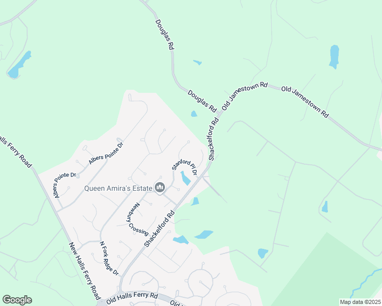 map of restaurants, bars, coffee shops, grocery stores, and more near 16722 Stanford Place Drive in Florissant