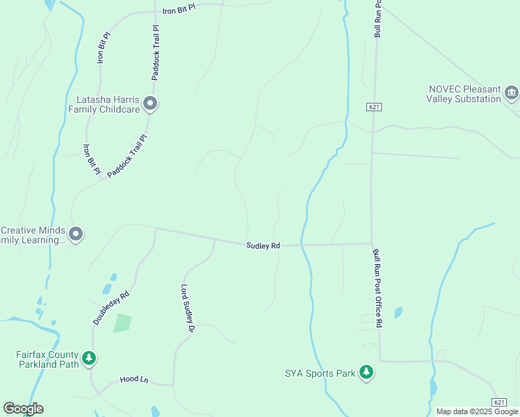 map of restaurants, bars, coffee shops, grocery stores, and more near 6335 Fairfax National Way in Centreville