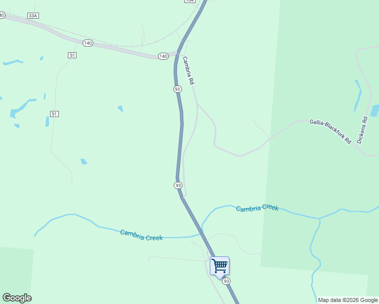 map of restaurants, bars, coffee shops, grocery stores, and more near 208 Cambria Road in Oak Hill