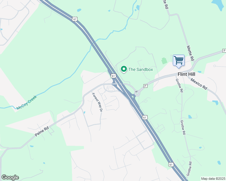 map of restaurants, bars, coffee shops, grocery stores, and more near 2010 Peine Road in Wentzville