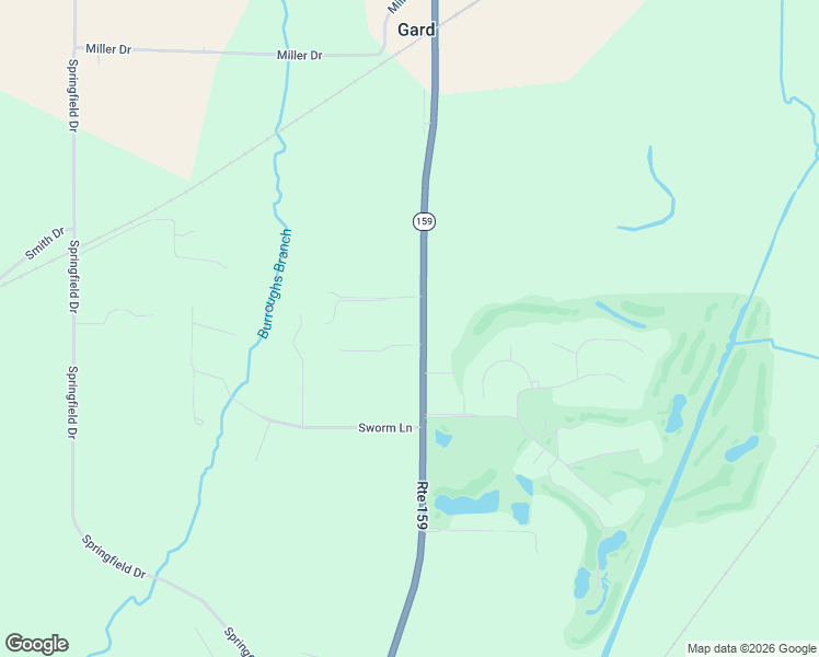 map of restaurants, bars, coffee shops, grocery stores, and more near 5357 Illinois 159 in Edwardsville