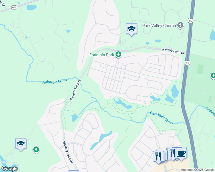 map of restaurants, bars, coffee shops, grocery stores, and more near 4688 Allens Mill Boulevard in Haymarket