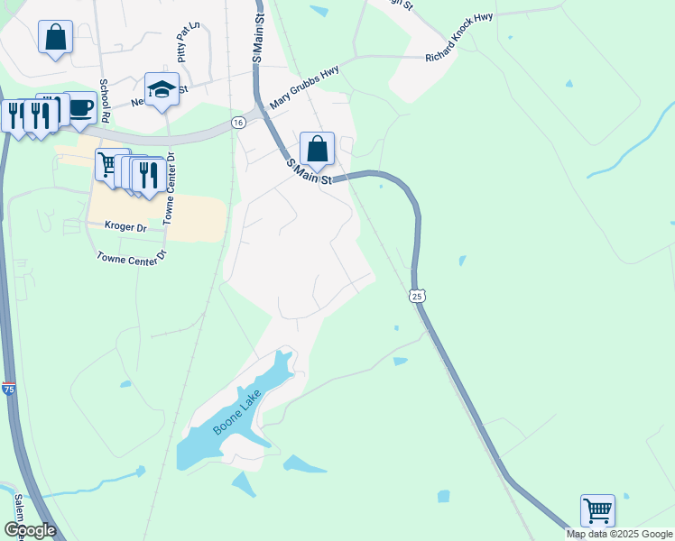 map of restaurants, bars, coffee shops, grocery stores, and more near 308 Eclipse Drive in Walton