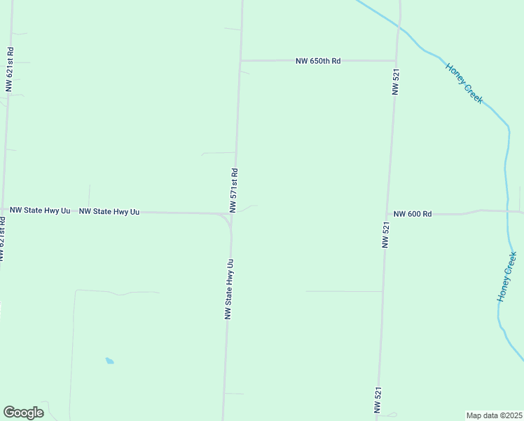 map of restaurants, bars, coffee shops, grocery stores, and more near 601 Northwest 571st Road in Centerview