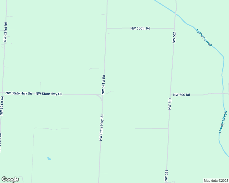map of restaurants, bars, coffee shops, grocery stores, and more near 601 Northwest 571st Road in Centerview