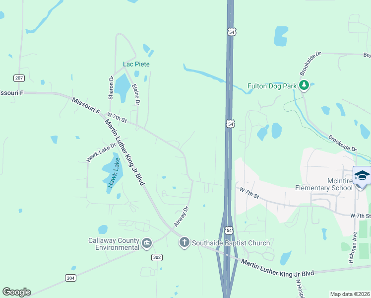 map of restaurants, bars, coffee shops, grocery stores, and more near 1318 West 7th Street in Fulton