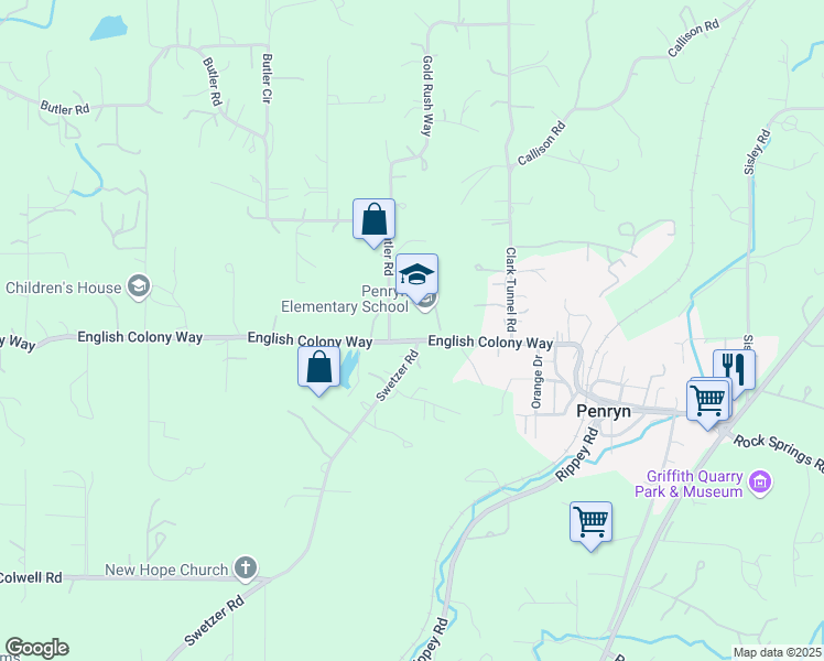map of restaurants, bars, coffee shops, grocery stores, and more near in Penryn