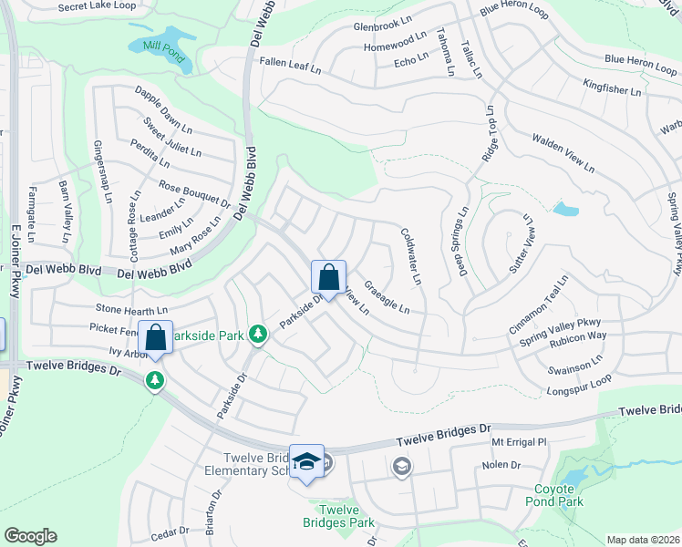 map of restaurants, bars, coffee shops, grocery stores, and more near 1964 Hidden Hollow Lane in Lincoln