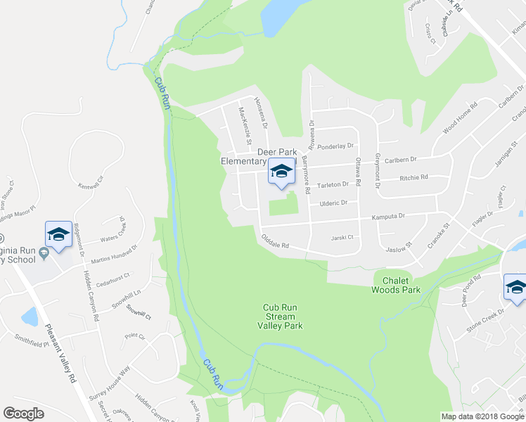 map of restaurants, bars, coffee shops, grocery stores, and more near 15134 Olddale Road in Centreville