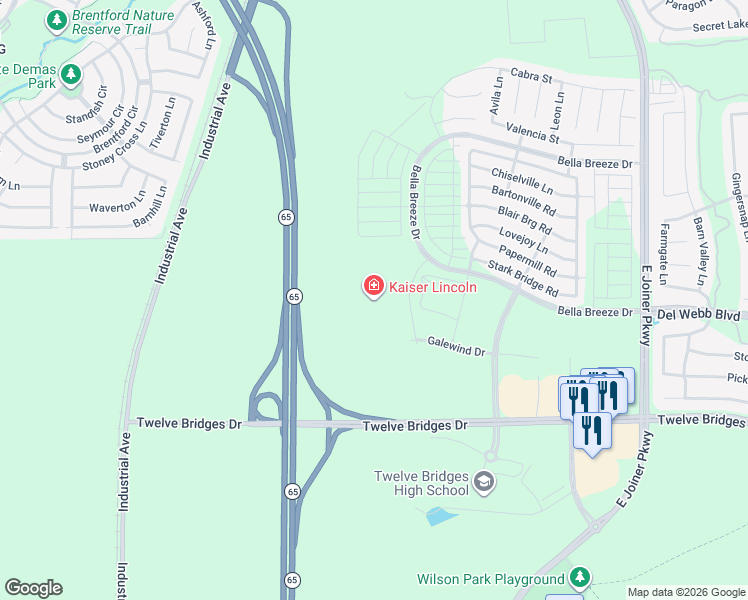 map of restaurants, bars, coffee shops, grocery stores, and more near 1900 Dresden Drive in Lincoln