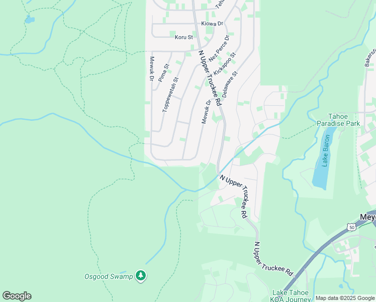 map of restaurants, bars, coffee shops, grocery stores, and more near 2139 Mewuk Drive in South Lake Tahoe