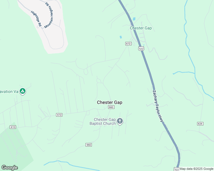 map of restaurants, bars, coffee shops, grocery stores, and more near 115 Chester Gap Road in Chester Gap