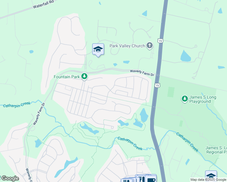 map of restaurants, bars, coffee shops, grocery stores, and more near 15557 Admiral Baker Circle in Haymarket